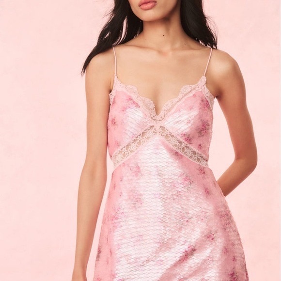 LoveShackFancy Finta Sequin Mini Dress 4 NWT - Picture 4 of 4